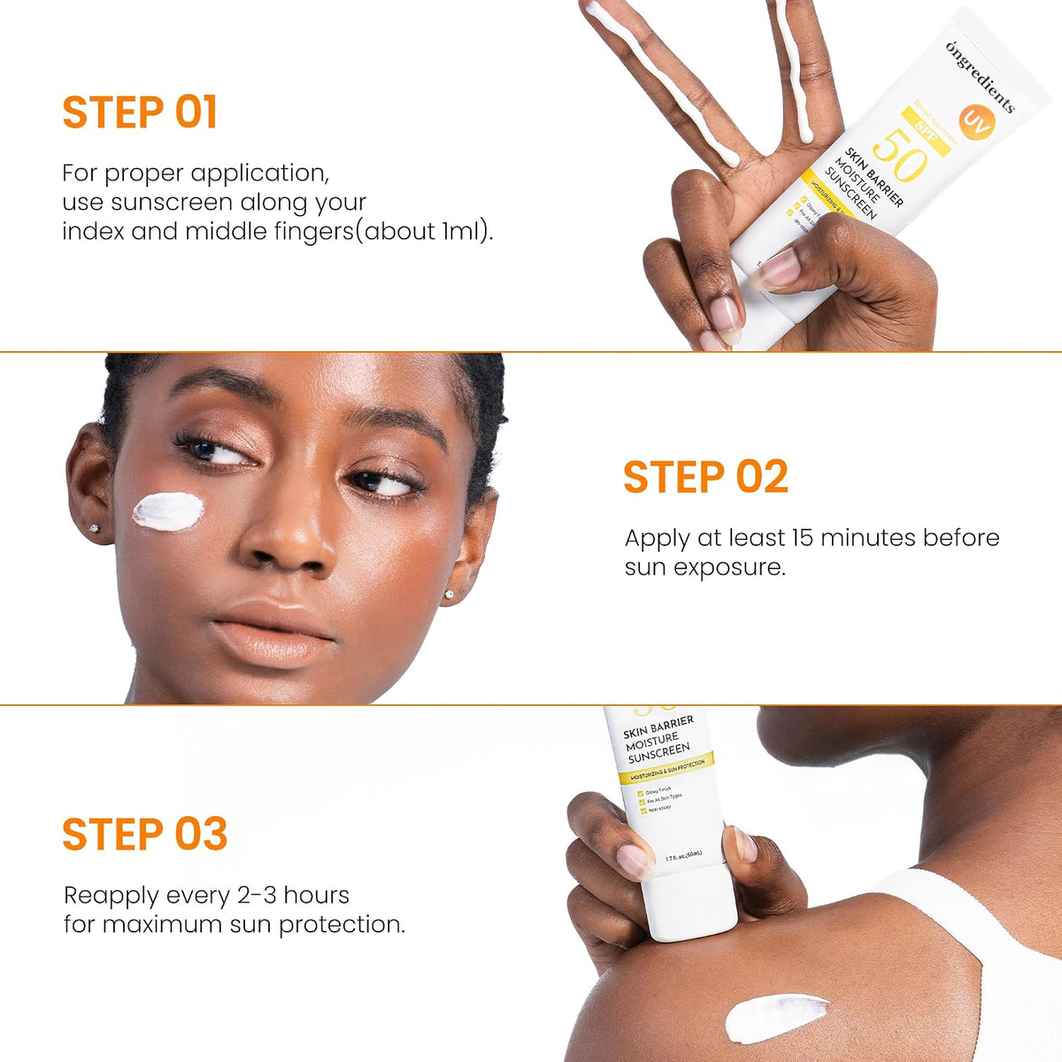 Ongredients Skin Barrier Moisture Sun Cream 50ml