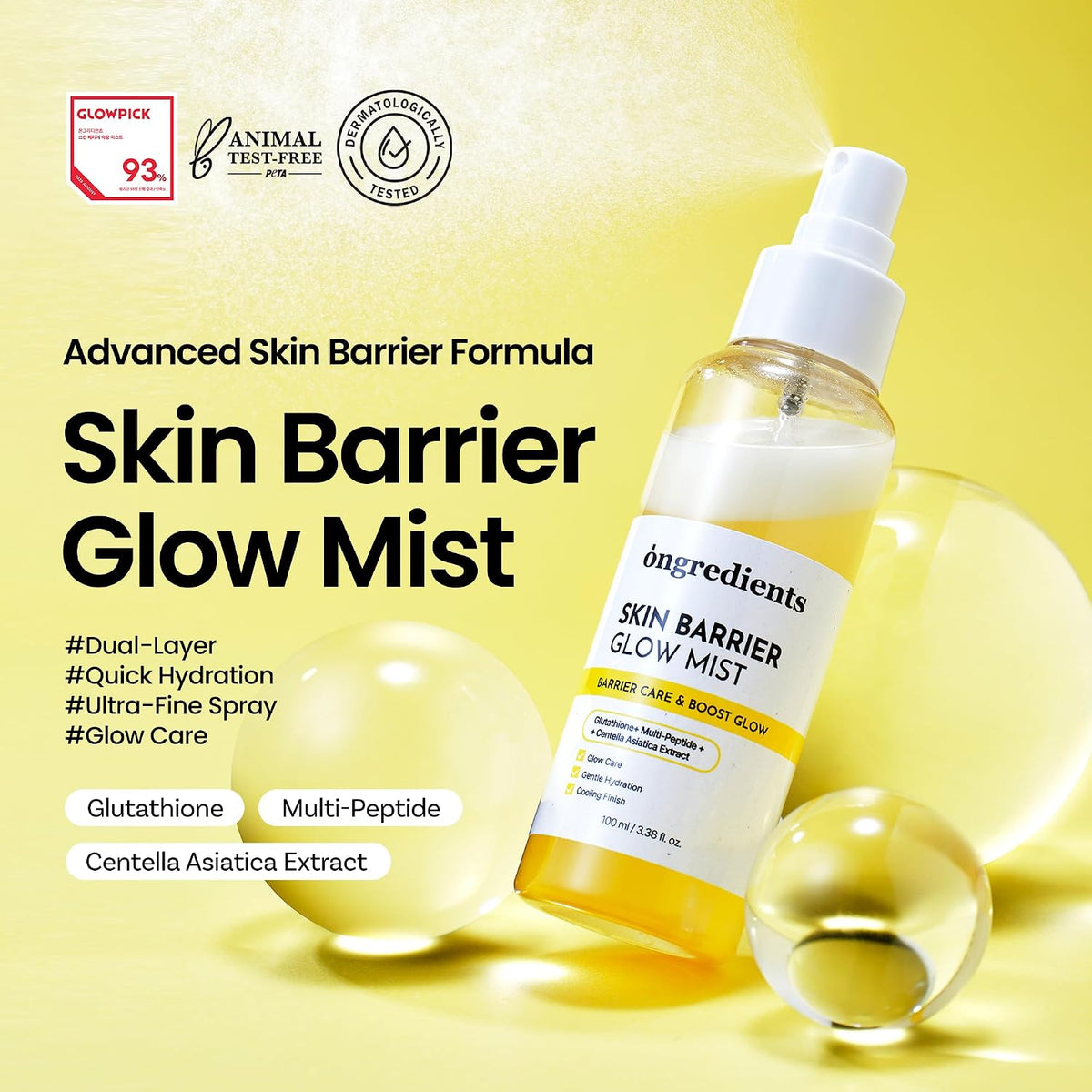 Ongredients Skin Barrier Glow Mist 100ml